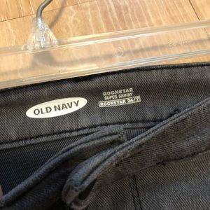 Old Navy Grey Rockstar Jeans
